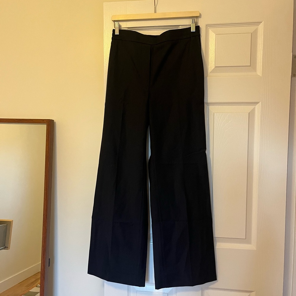 COS Navy Wide-Leg Dress Pants